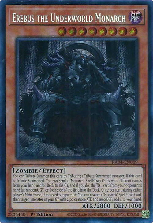 Erebus the Underworld Monarch [RA04-EN019] Secret Rare | Pegasus Games WI