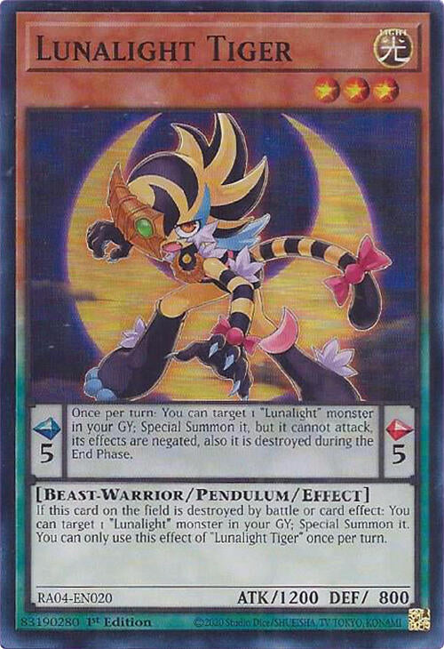 Lunalight Tiger [RA04-EN020] Super Rare | Pegasus Games WI
