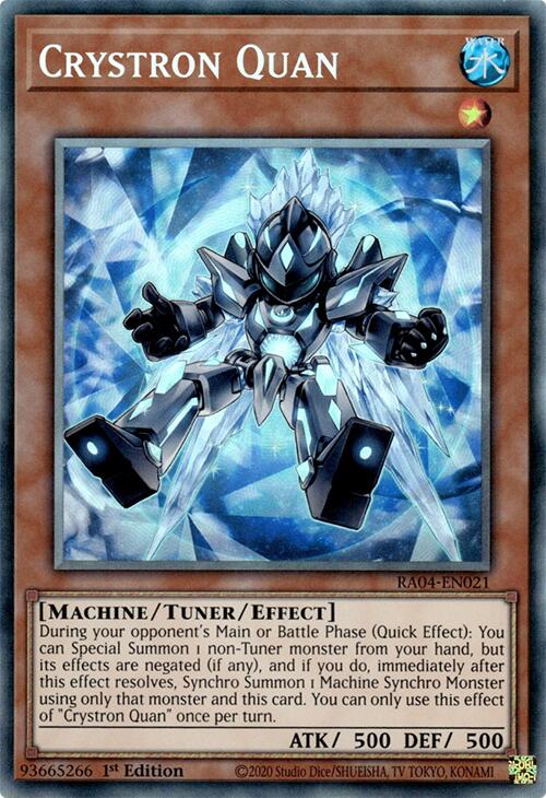 Crystron Quan [RA04-EN021] Prismatic Collector's Rare | Pegasus Games WI
