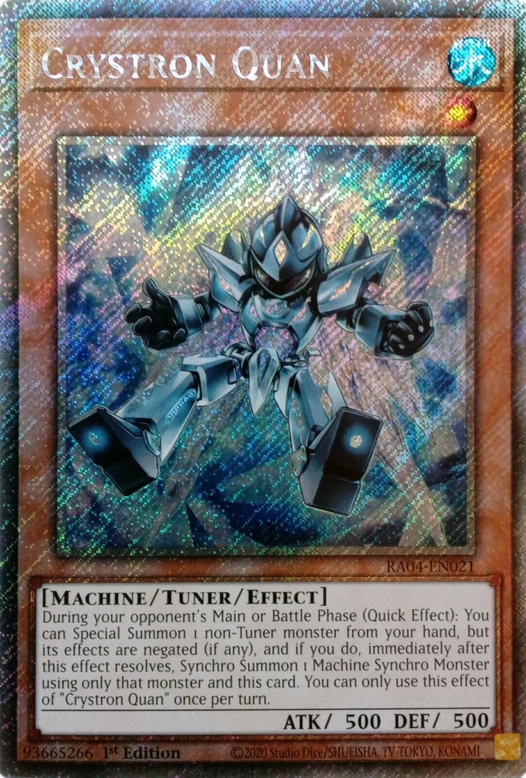 Crystron Quan [RA04-EN021] Platinum Secret Rare | Pegasus Games WI