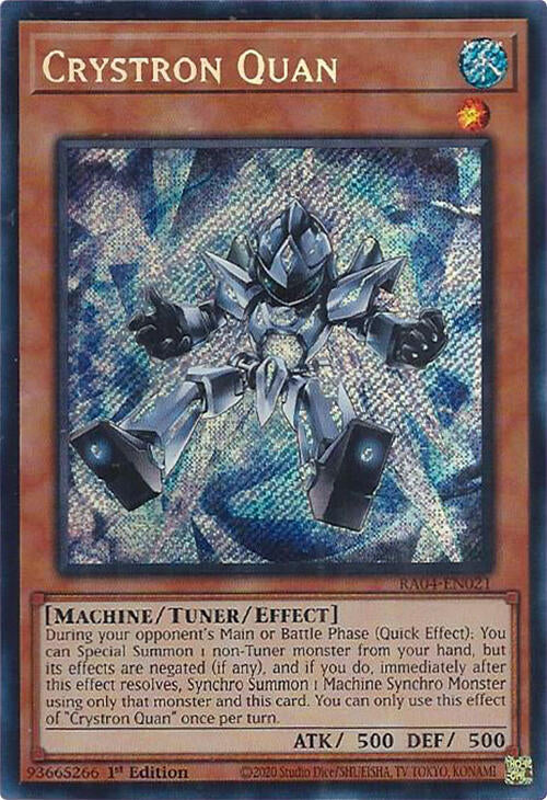 Crystron Quan [RA04-EN021] Secret Rare | Pegasus Games WI