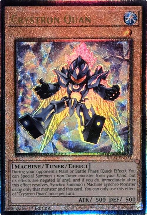 Crystron Quan [RA04-EN021] Prismatic Ultimate Rare | Pegasus Games WI