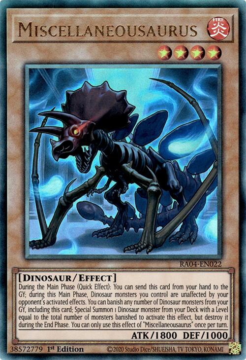 Miscellaneousaurus [RA04-EN022] Prismatic Ultimate Rare | Pegasus Games WI