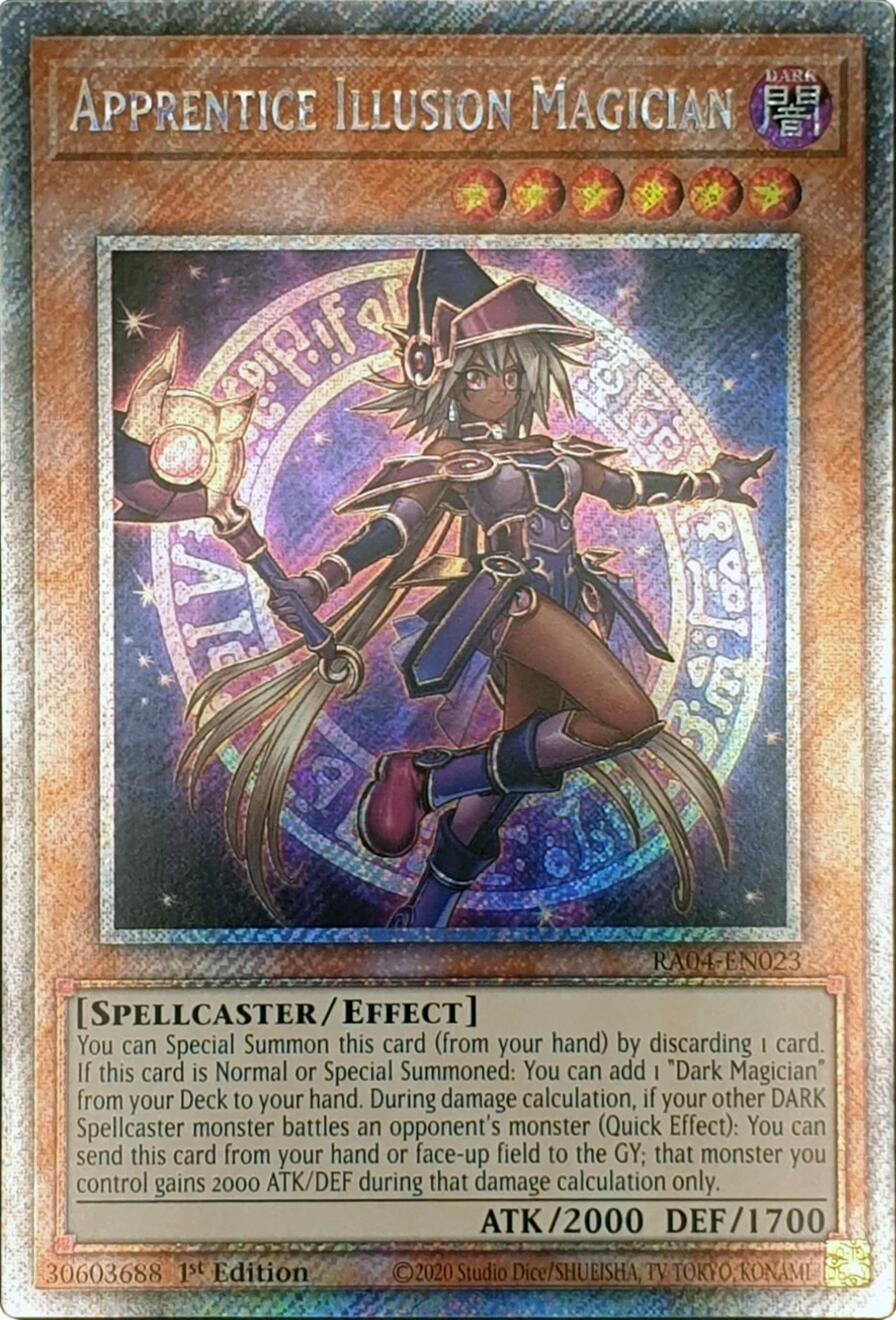 Apprentice Illusion Magician [RA04-EN023] Platinum Secret Rare | Pegasus Games WI