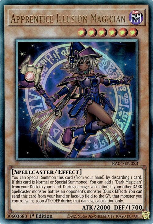 Apprentice Illusion Magician [RA04-EN023] Prismatic Ultimate Rare | Pegasus Games WI