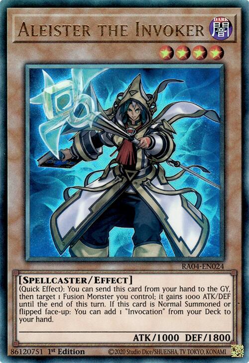 Aleister the Invoker (Alternate Art) [RA04-EN024] Prismatic Ultimate Rare | Pegasus Games WI