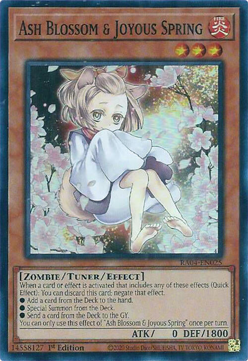 Ash Blossom & Joyous Spring (Alternate Art) [RA04-EN025] Super Rare | Pegasus Games WI