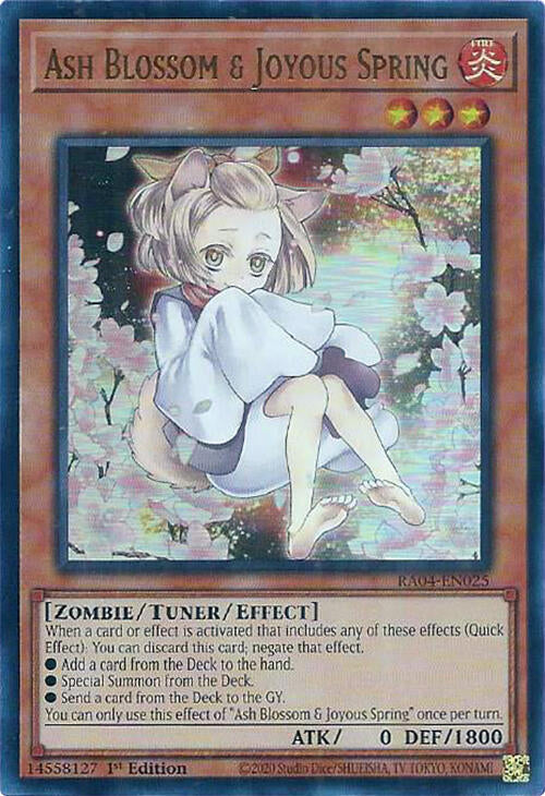 Ash Blossom & Joyous Spring (Alternate Art) [RA04-EN025] Ultra Rare | Pegasus Games WI