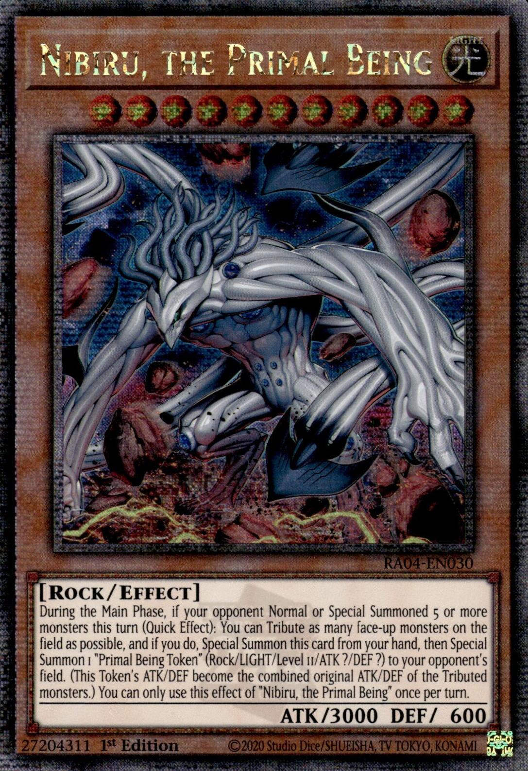 Nibiru, the Primal Being (New Art) [RA04-EN030] Quarter Century Secret Rare | Pegasus Games WI