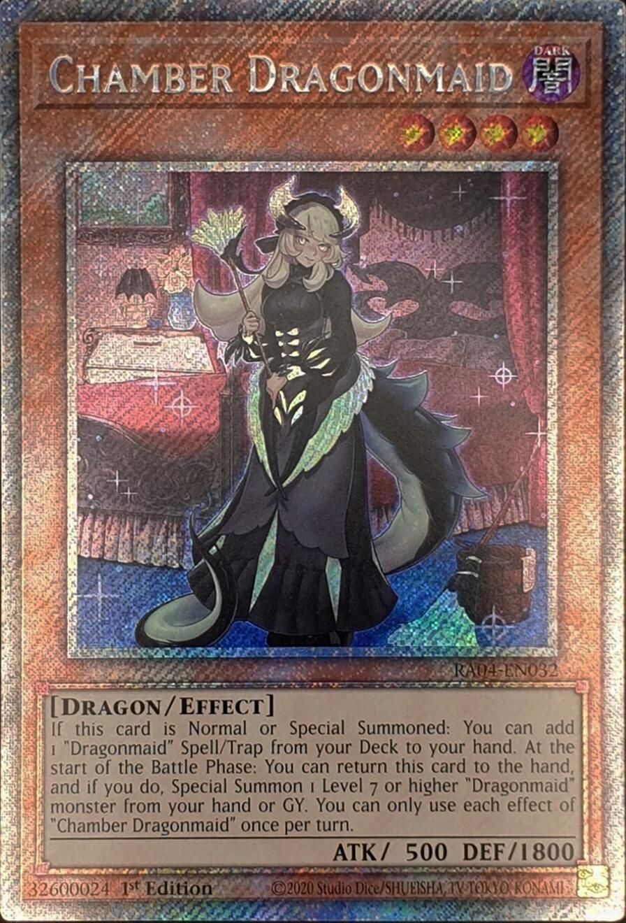 Chamber Dragonmaid [RA04-EN032] Platinum Secret Rare | Pegasus Games WI