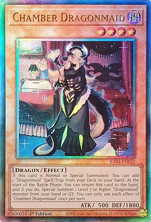 Chamber Dragonmaid [RA04-EN032] Prismatic Ultimate Rare | Pegasus Games WI