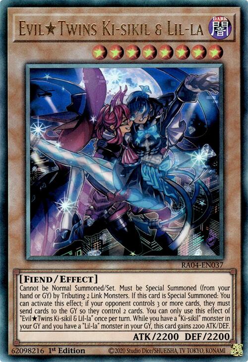 EvilTwins Ki-sikil & Lil-la [RA04-EN037] Prismatic Ultimate Rare | Pegasus Games WI
