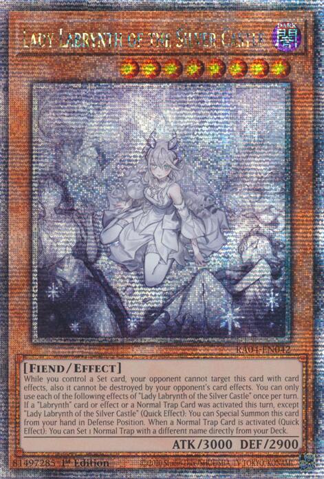 Lady Labrynth of the Silver Castle (New Art) [RA04-EN042] Quarter Century Secret Rare | Pegasus Games WI