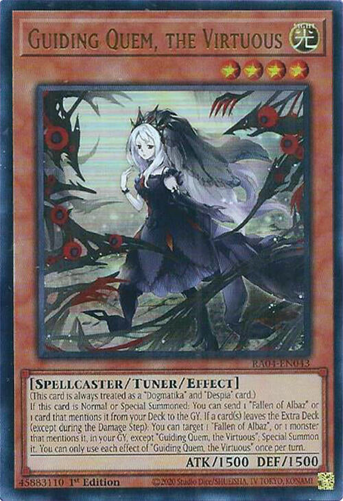 Guiding Quem, the Virtuous [RA04-EN043] Ultra Rare | Pegasus Games WI