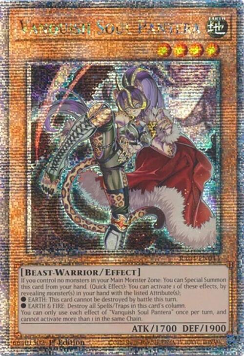 Vanquish Soul Pantera [RA04-EN044] Quarter Century Secret Rare | Pegasus Games WI