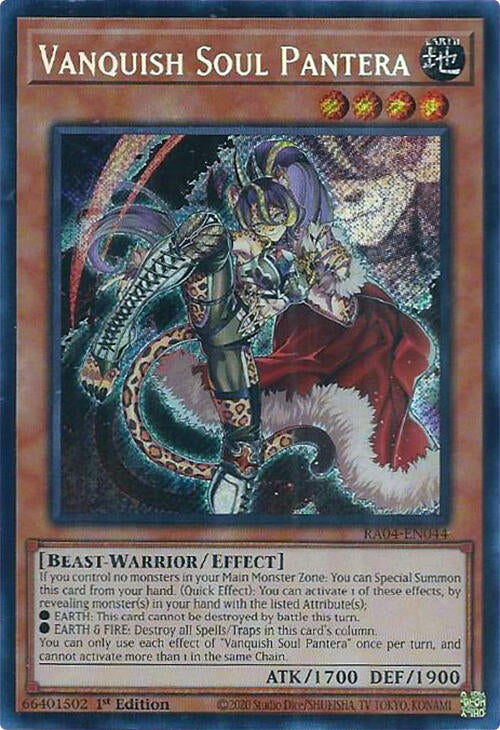 Vanquish Soul Pantera [RA04-EN044] Secret Rare | Pegasus Games WI