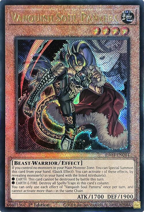 Vanquish Soul Pantera [RA04-EN044] Prismatic Ultimate Rare | Pegasus Games WI