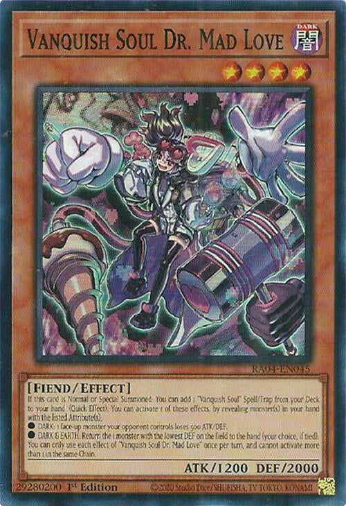 Vanquish Soul Dr. Mad Love [RA04-EN045] Super Rare | Pegasus Games WI