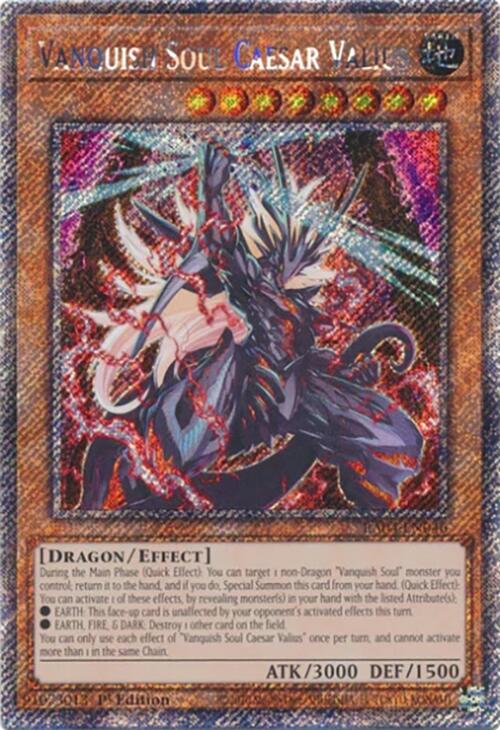 Vanquish Soul Caesar Valius [RA04-EN046] Platinum Secret Rare | Pegasus Games WI