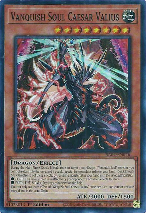 Vanquish Soul Caesar Valius [RA04-EN046] Super Rare | Pegasus Games WI