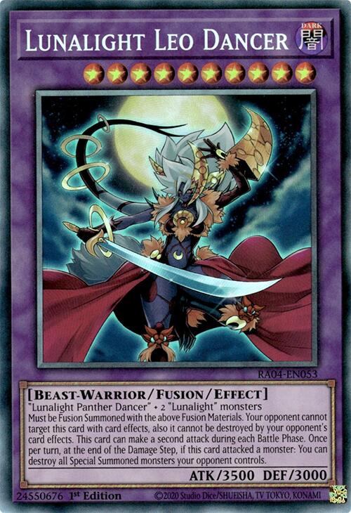 Lunalight Leo Dancer [RA04-EN053] Prismatic Collector's Rare | Pegasus Games WI