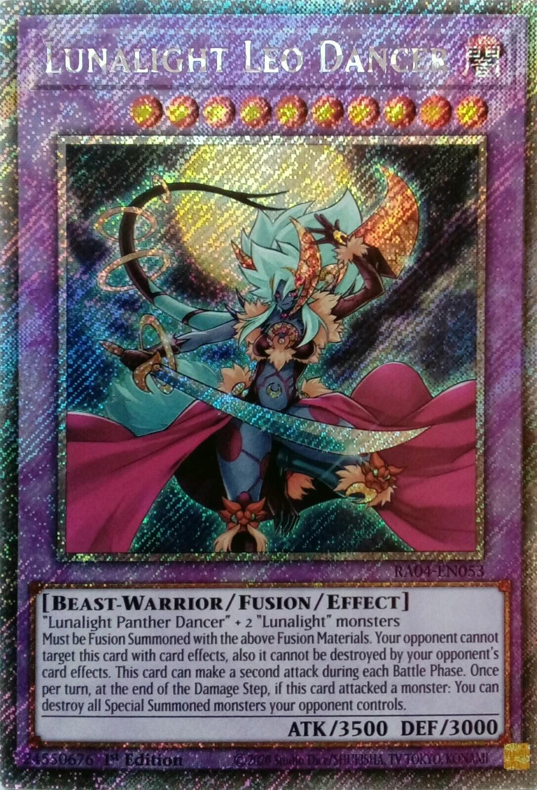 Lunalight Leo Dancer [RA04-EN053] Platinum Secret Rare | Pegasus Games WI