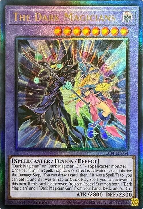 The Dark Magicians [RA04-EN054] Prismatic Ultimate Rare | Pegasus Games WI
