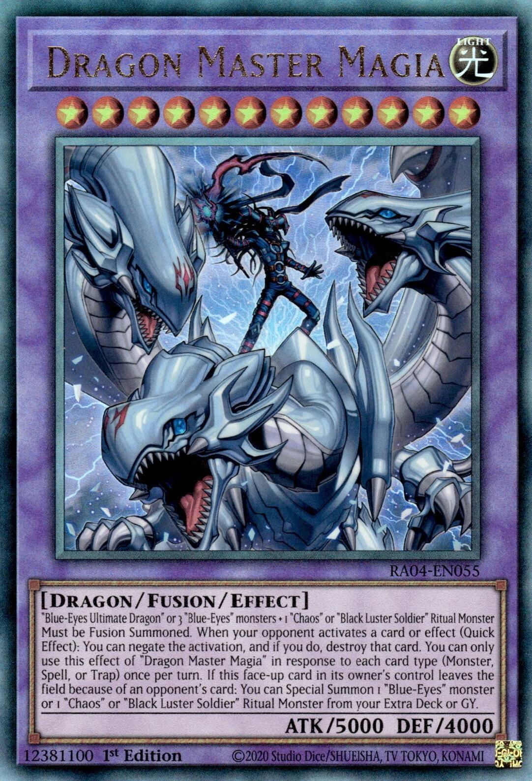 Dragon Master Magia [RA04-EN055] Prismatic Ultimate Rare | Pegasus Games WI