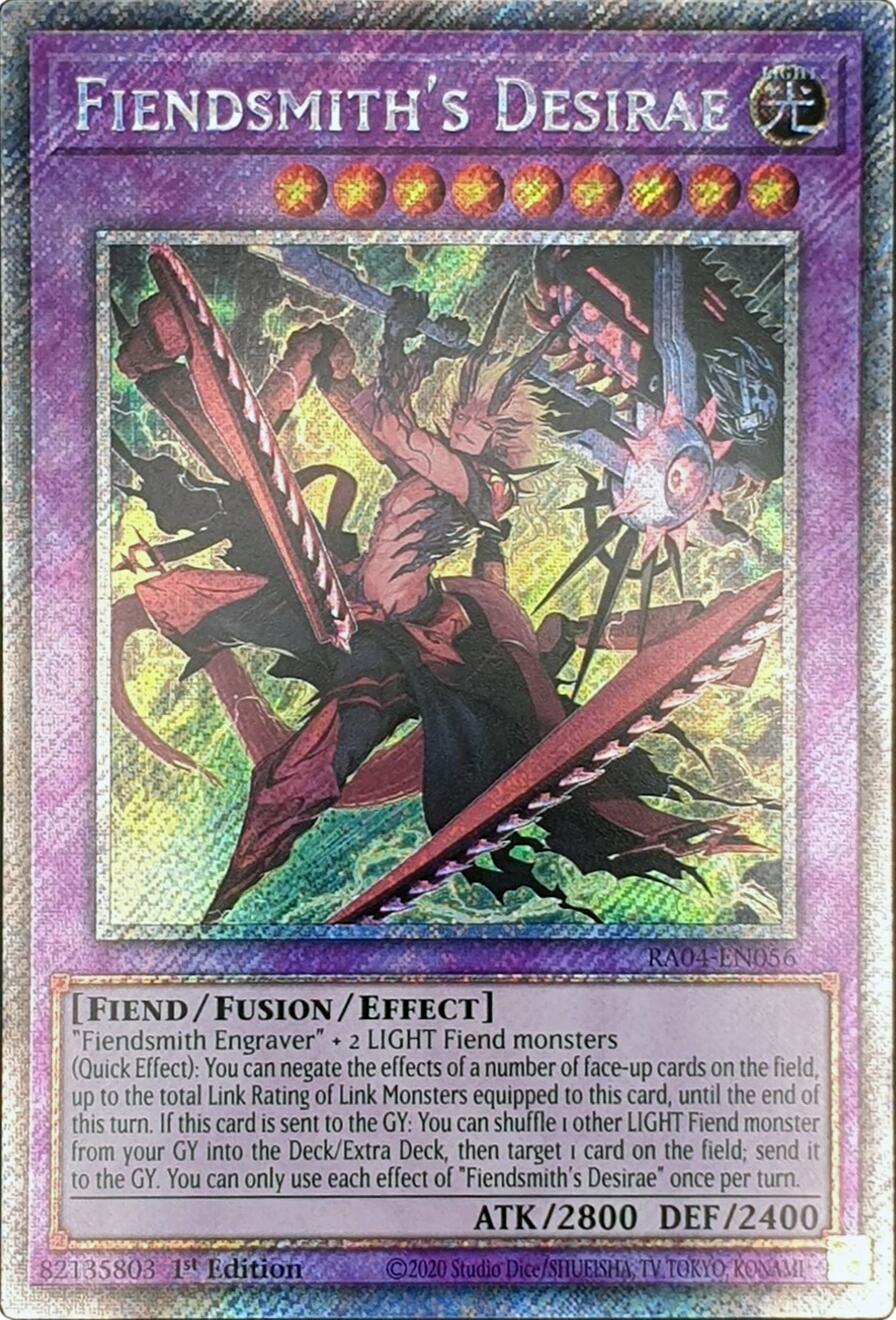 Fiendsmith's Desirae [RA04-EN056] Platinum Secret Rare | Pegasus Games WI
