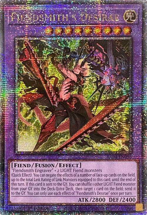 Fiendsmith's Desirae [RA04-EN056] Quarter Century Secret Rare | Pegasus Games WI