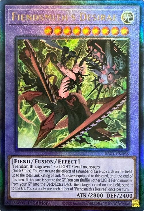Fiendsmith's Desirae [RA04-EN056] Prismatic Ultimate Rare | Pegasus Games WI