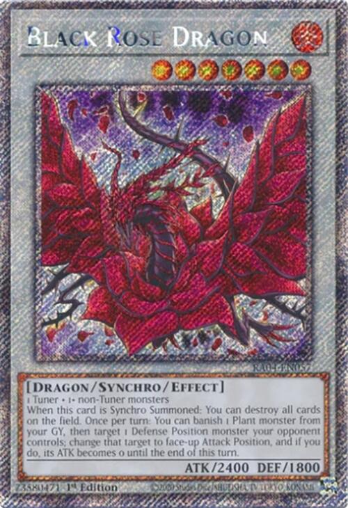 Black Rose Dragon [RA04-EN057] Platinum Secret Rare | Pegasus Games WI