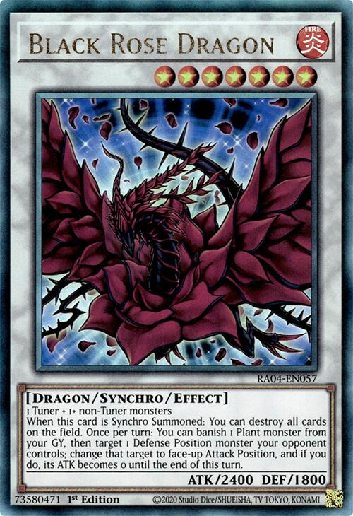 Black Rose Dragon [RA04-EN057] Prismatic Ultimate Rare | Pegasus Games WI