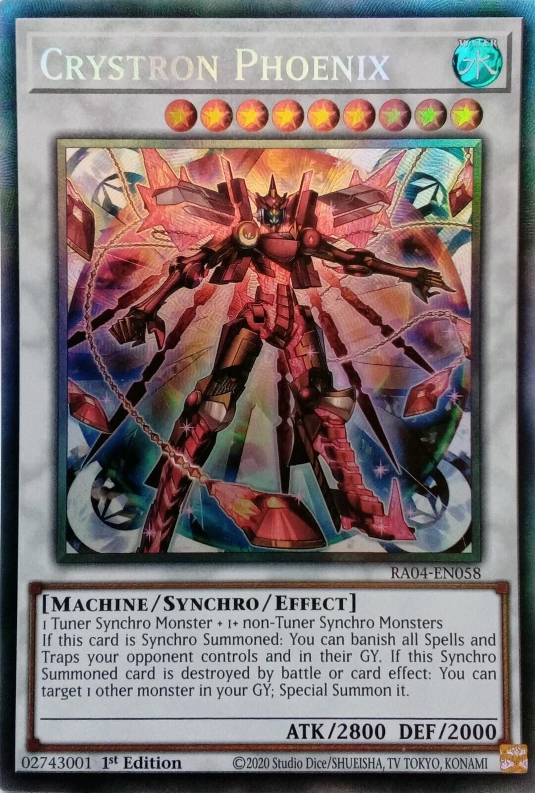 Crystron Phoenix [RA04-EN058] Prismatic Collector's Rare | Pegasus Games WI