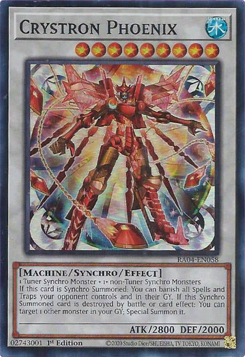 Crystron Phoenix [RA04-EN058] Super Rare | Pegasus Games WI