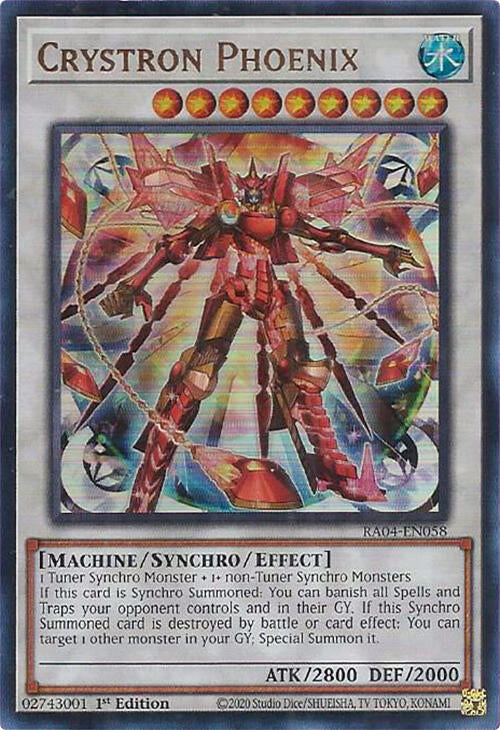 Crystron Phoenix [RA04-EN058] Ultra Rare | Pegasus Games WI