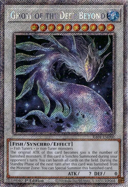 Ghoti of the Deep Beyond [RA04-EN060] Platinum Secret Rare | Pegasus Games WI
