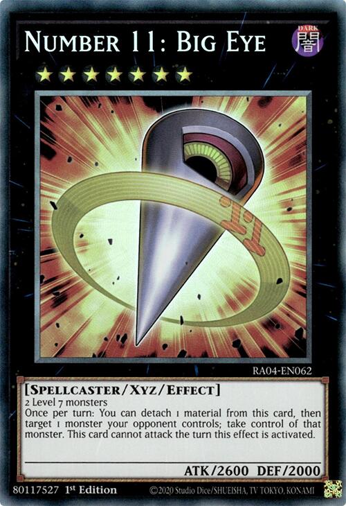 Number 11: Big Eye [RA04-EN062] Prismatic Collector's Rare | Pegasus Games WI