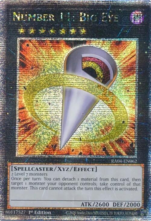 Number 11: Big Eye [RA04-EN062] Quarter Century Secret Rare | Pegasus Games WI