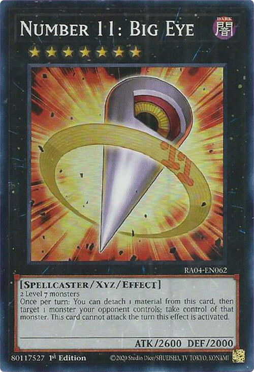 Number 11: Big Eye [RA04-EN062] Super Rare | Pegasus Games WI