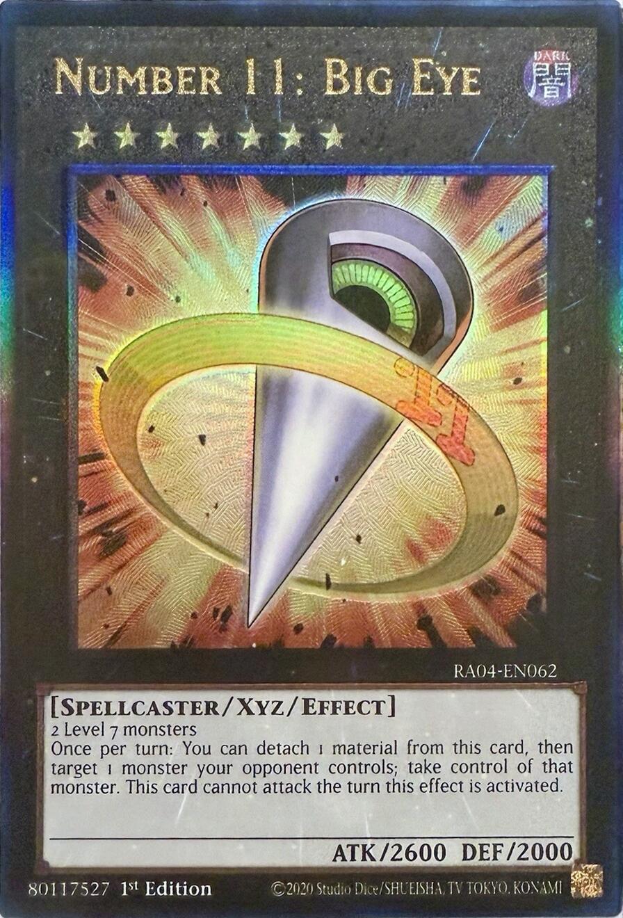 Number 11: Big Eye [RA04-EN062] Prismatic Ultimate Rare | Pegasus Games WI