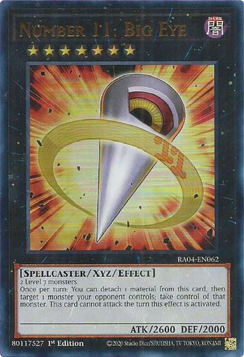 Number 11: Big Eye [RA04-EN062] Ultra Rare | Pegasus Games WI