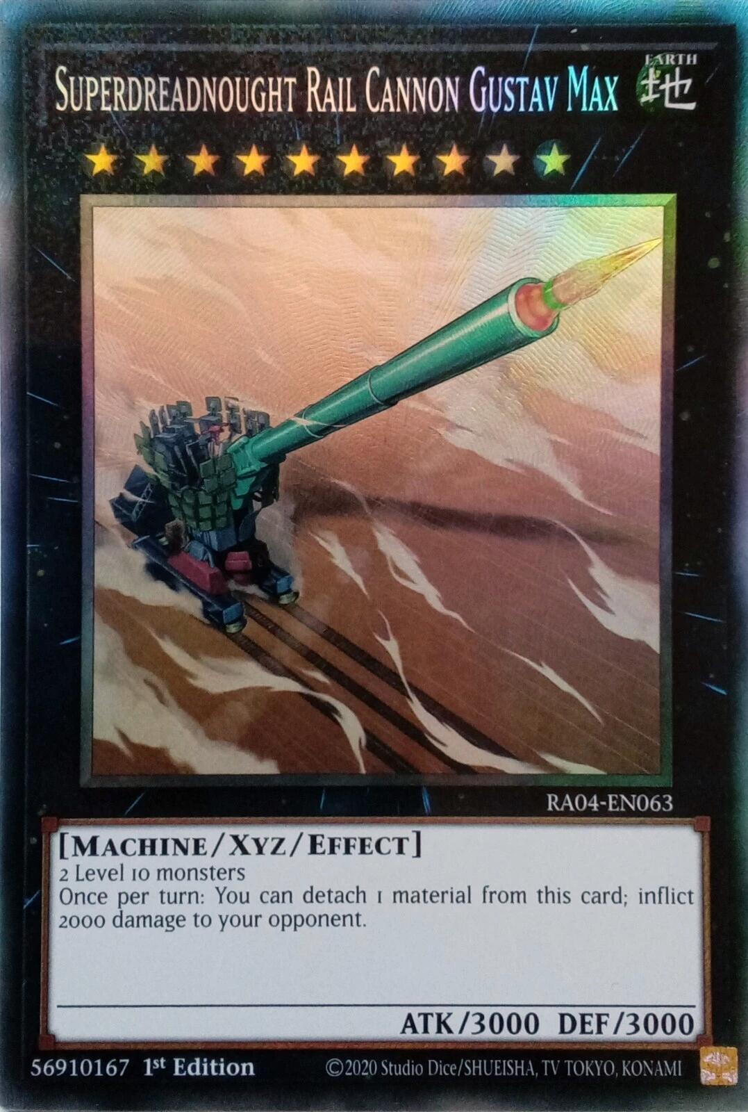 Superdreadnought Rail Cannon Gustav Max [RA04-EN063] Prismatic Collector's Rare | Pegasus Games WI