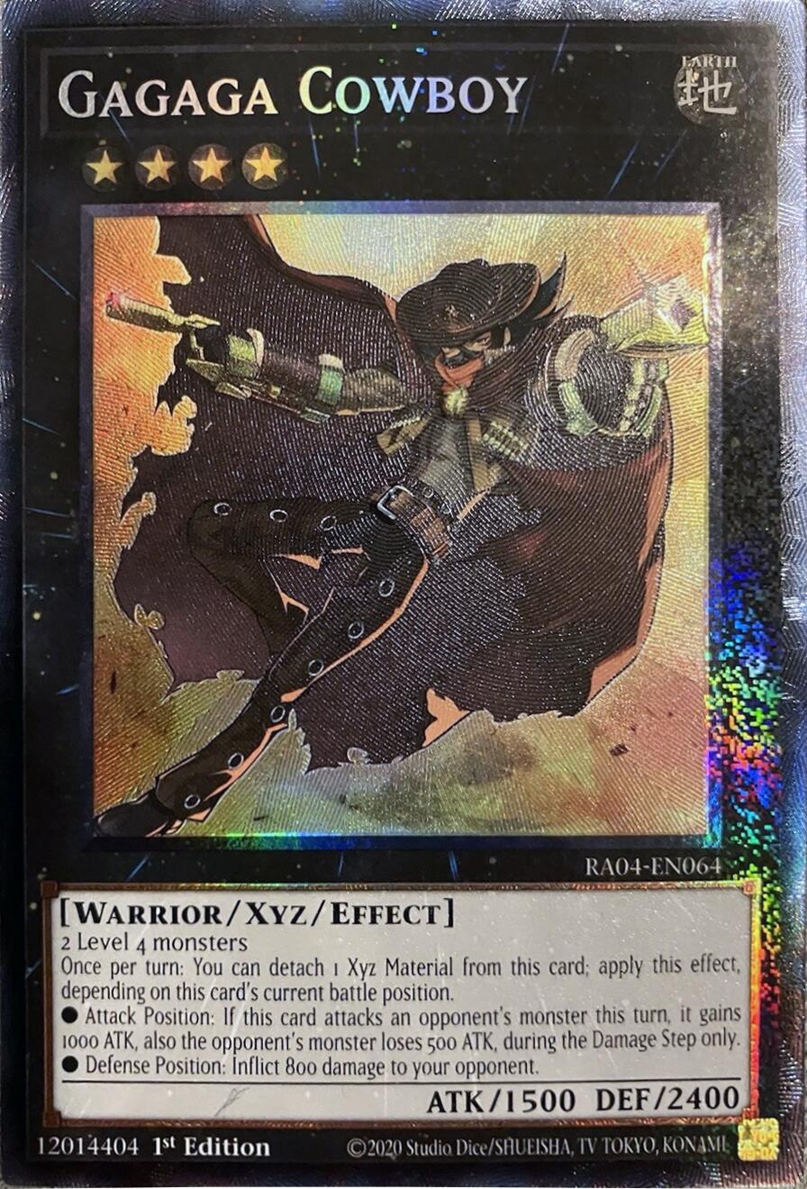 Gagaga Cowboy [RA04-EN064] Prismatic Collector's Rare | Pegasus Games WI