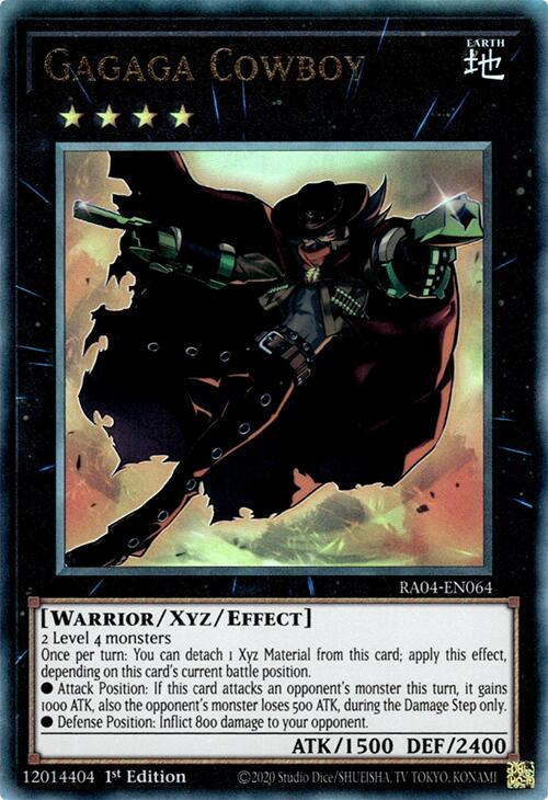 Gagaga Cowboy [RA04-EN064] Prismatic Ultimate Rare | Pegasus Games WI