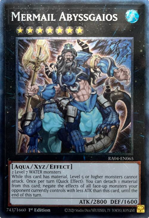 Mermail Abyssgaios [RA04-EN065] Prismatic Collector's Rare | Pegasus Games WI