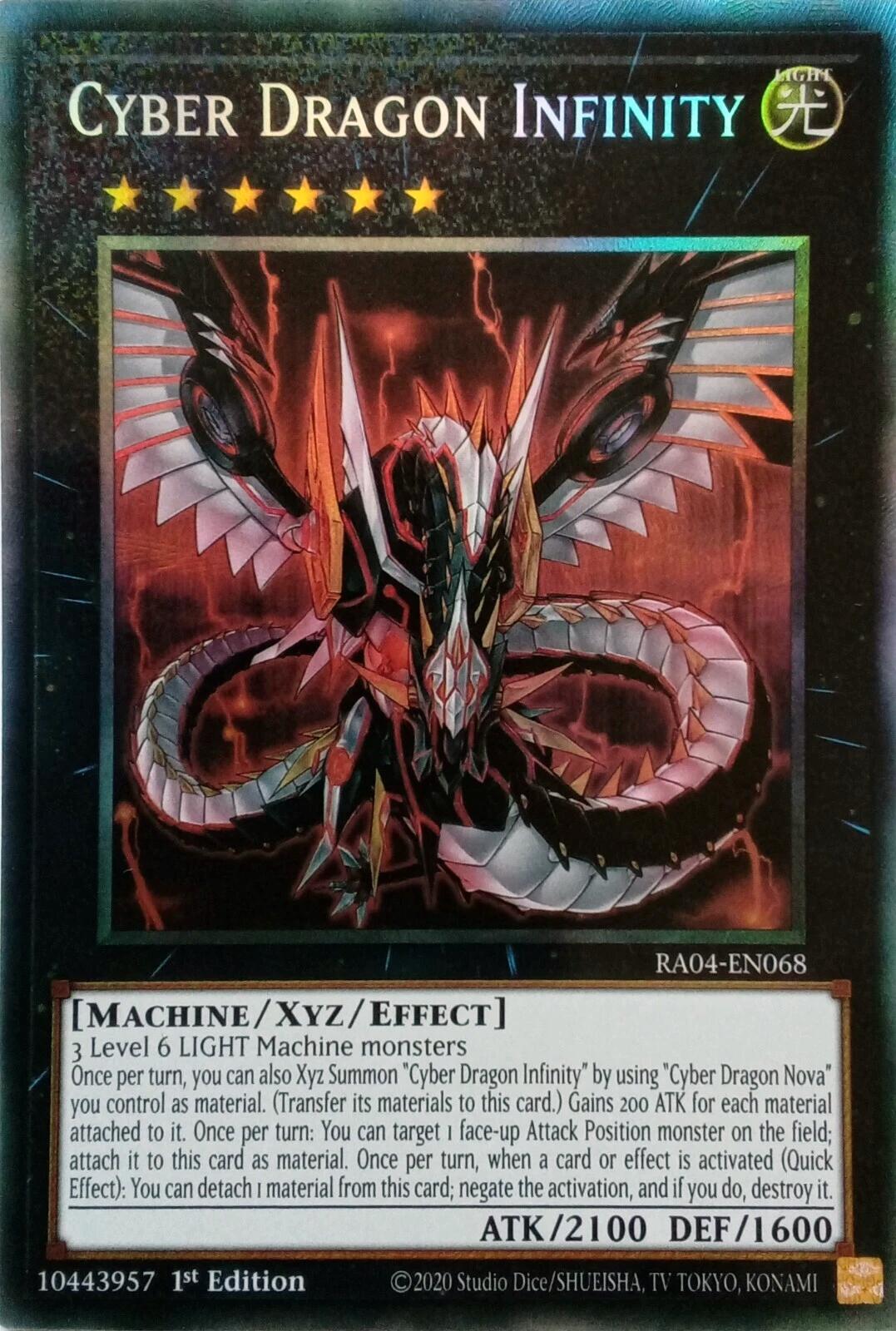 Cyber Dragon Infinity [RA04-EN068] Prismatic Collector's Rare | Pegasus Games WI