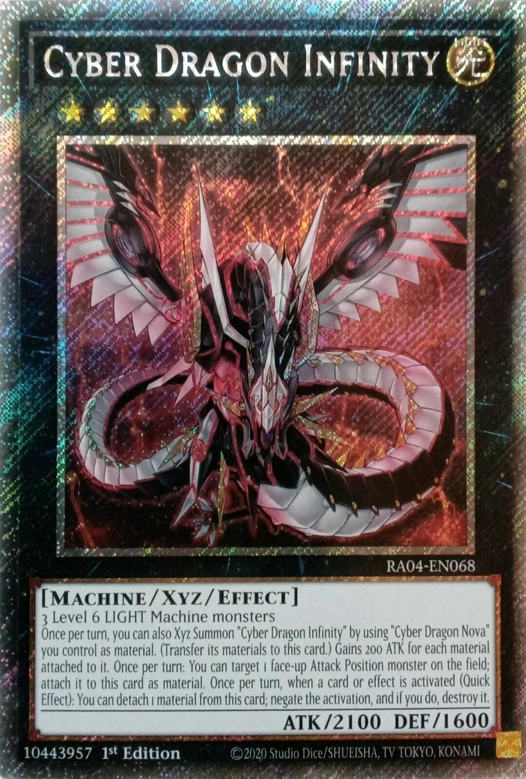 Cyber Dragon Infinity [RA04-EN068] Platinum Secret Rare | Pegasus Games WI