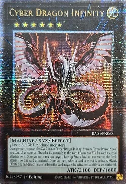 Cyber Dragon Infinity [RA04-EN068] Quarter Century Secret Rare | Pegasus Games WI