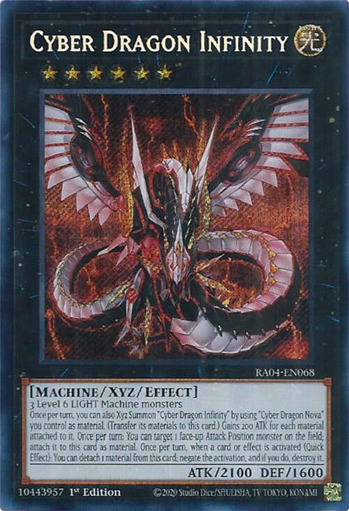Cyber Dragon Infinity [RA04-EN068] Secret Rare | Pegasus Games WI